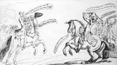 ポンパドール将軍、1759年 作： George Bickham